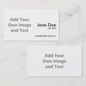 独自のイメージと文字の追加 名刺 (正面/裏面)
