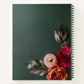 独自のイメージと文字を作成モダンフェミニンする ノートブック (裏面)