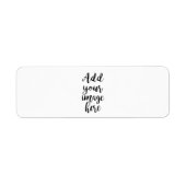 独自のイメージのカスタマイズ可能な住所 シールの追加 ラベル (正面)