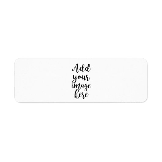 独自のイメージのカスタマイズ可能な住所 シールの追加 ラベル (正面)