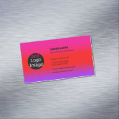 独自のイメージのマゼンタグラデカスタムーションを追加する マグネット名刺 (インサイチュ)