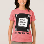 独自のイメージの追加文字の作成カスタム トライブレンドＴシャツ (正面)