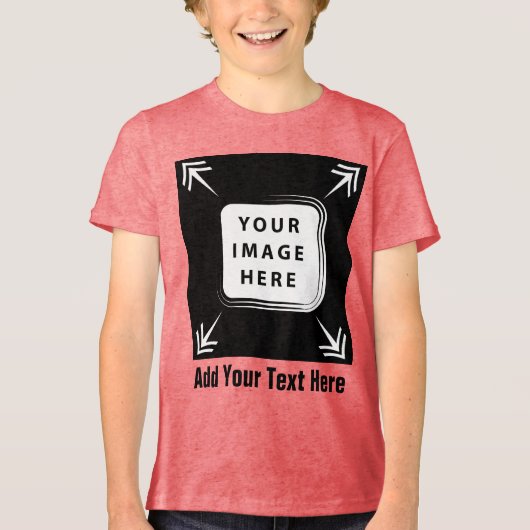 独自のイメージの追加文字の作成カスタム トライブレンドＴシャツ (正面)