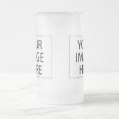 独自のイメージまたは文字 フロストグラスビールジョッキ (中央)