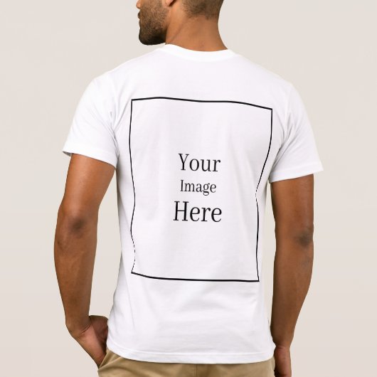 独自のイメージを作成する Tシャツ (裏面)