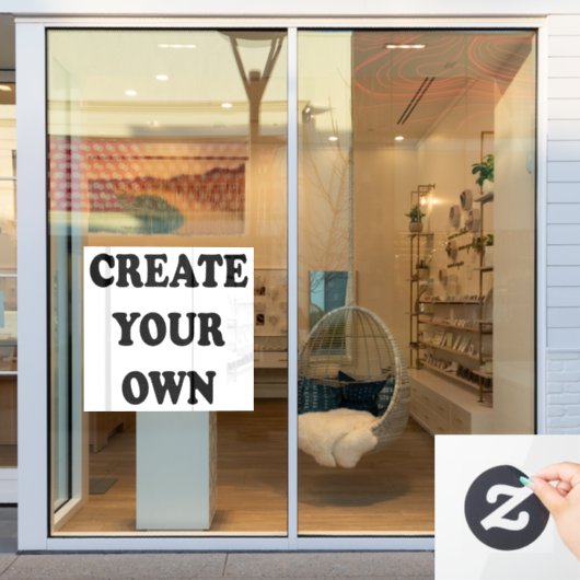 独自のイメージを作成72"x52" ウィンドウサイン (店舗窓)