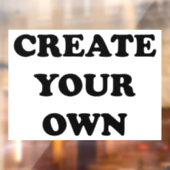 独自のイメージを作成72"x52" ウィンドウサイン (シート2)