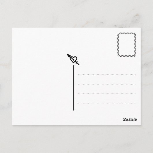 独自のイメージを招待状に使用 ポストカード (裏面)