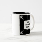 独自のイメージを追加写真テンプレート独自のイメージを作成 ツートーンマグカップ (正面右)