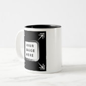 独自のイメージを追加写真テンプレート独自のイメージを作成 ツートーンマグカップ (正面左)