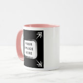 独自のイメージを追加写真テンプレート独自のイメージを作成 マグカップ (正面左)