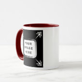 独自のイメージを追加写真テンプレート独自のイメージを作成 マグカップ (正面左)