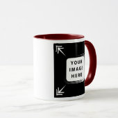 独自のイメージを追加写真テンプレート独自のイメージを作成 マグカップ (正面右)