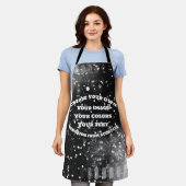 独自のイメージイメージをカスタム作成 エプロン (着用した状態)