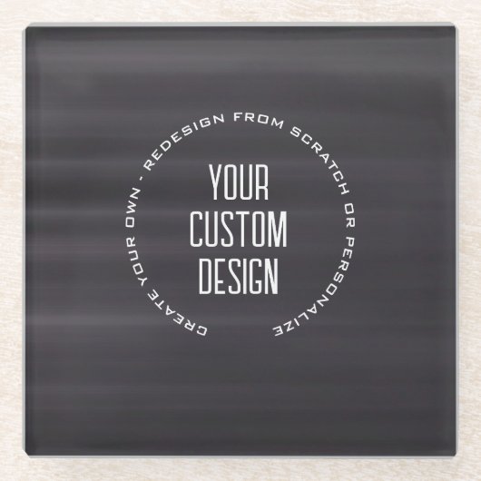 独自のイメージイメージをカスタム作成 ガラスコースター (正面)