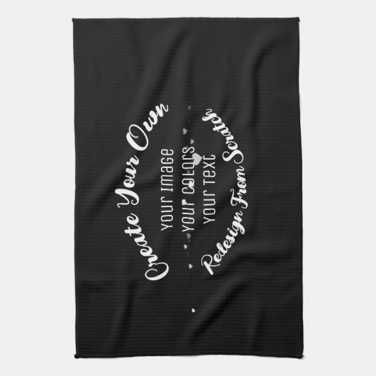 独自のイメージイメージをカスタム作成 キッチンタオル (縦)