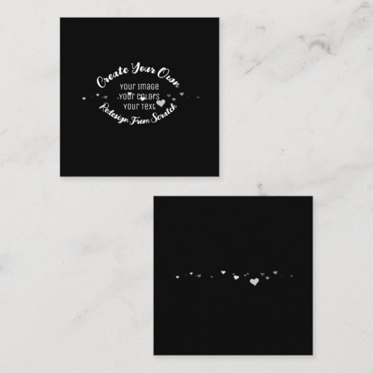 独自のイメージイメージをカスタム作成 スクエア名刺 (正面/裏面)