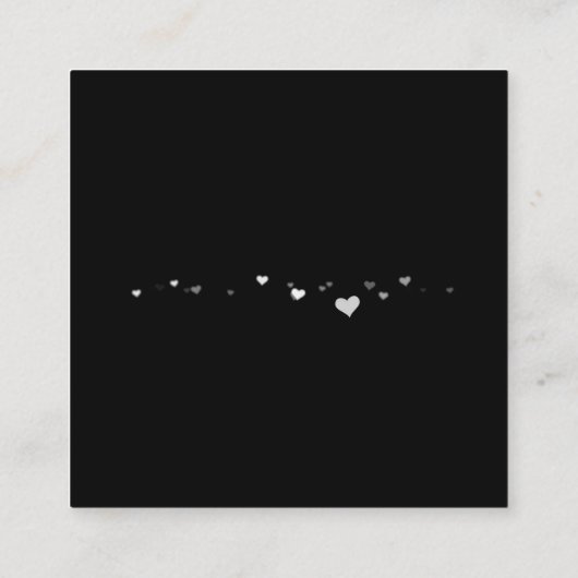 独自のイメージイメージをカスタム作成 スクエア名刺 (裏面)