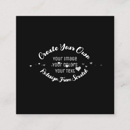 独自のイメージイメージをカスタム作成 スクエア名刺 (正面)
