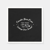 独自のイメージイメージをカスタム作成 スタンダードカクテルナプキン (正面)