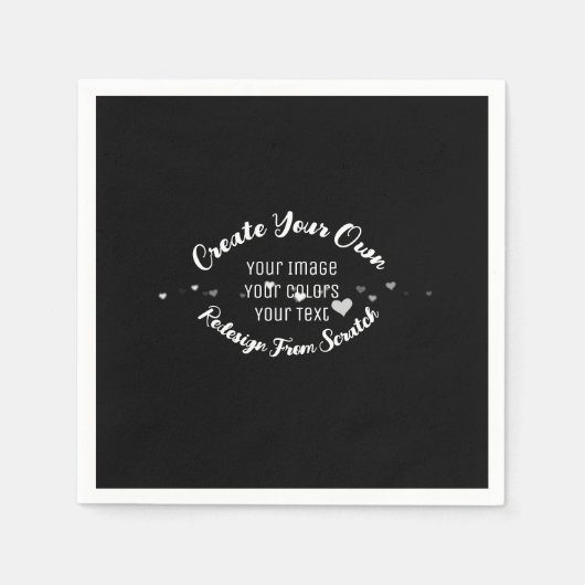 独自のイメージイメージをカスタム作成 スタンダードカクテルナプキン (正面)