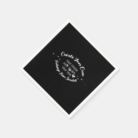 独自のイメージイメージをカスタム作成 スタンダードカクテルナプキン (角)