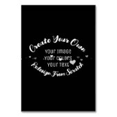 独自のイメージイメージをカスタム作成 テーブルナンバー (正面)