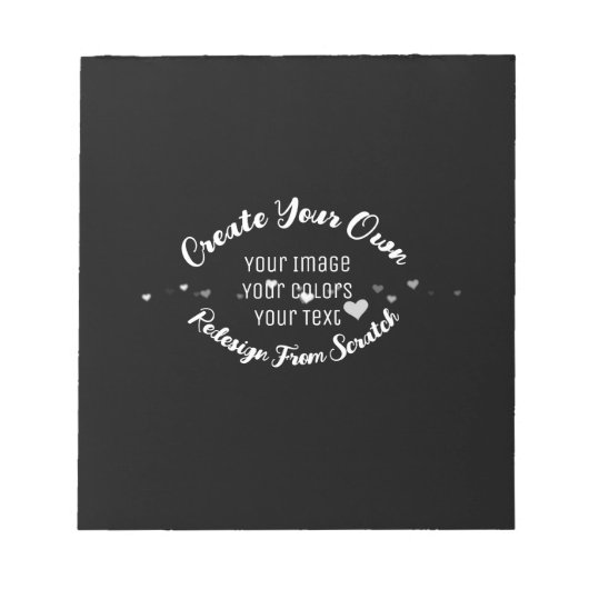 独自のイメージイメージをカスタム作成 ノートパッド (正面)