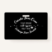 独自のイメージイメージをカスタム作成 バッジ (正面)