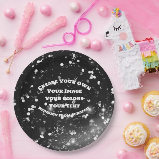 独自のイメージイメージをカスタム作成 ペーパープレート (パーティー)