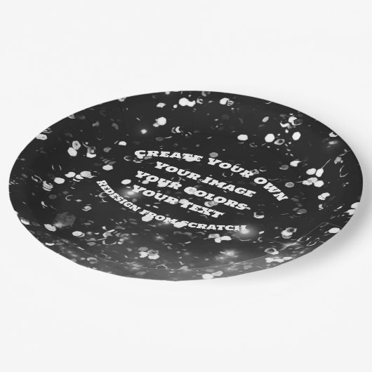 独自のイメージイメージをカスタム作成 ペーパープレート (アングル)