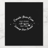 独自のイメージイメージをカスタム作成 ワインラベル (シングルラベル)