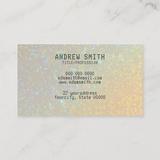 独自のイメージオプションの名刺を追加する 名刺 (裏面)