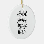 独自のイメージカスタマイズ可能な円の追加オーナメント セラミックオーナメント (右)