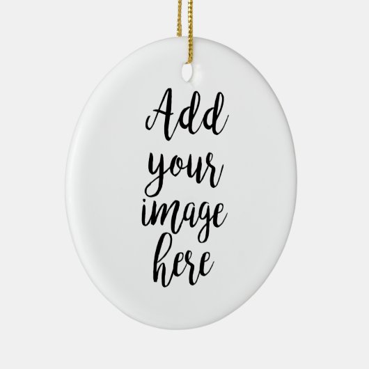 独自のイメージカスタマイズ可能な円の追加オーナメント セラミックオーナメント (右)