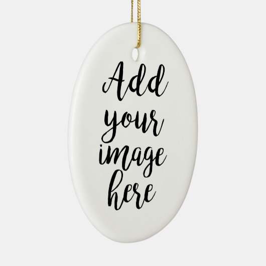独自のイメージカスタマイズ可能な卵型オーナメントの追加 セラミックオーナメント (右)