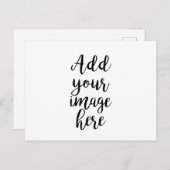 独自のイメージカスタマイズ可能はがきを追加 ポストカード (正面/裏面)