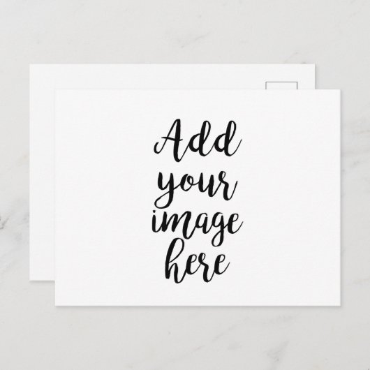 独自のイメージカスタマイズ可能はがきを追加 ポストカード (正面/裏面)