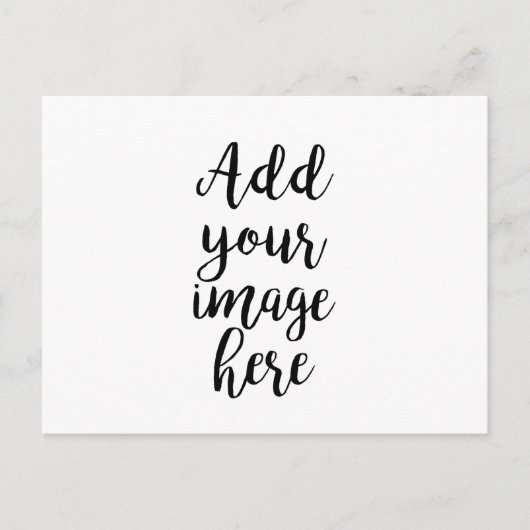 独自のイメージカスタマイズ可能はがきを追加 ポストカード (正面)