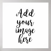 独自のイメージカスタマイズ可能ポスターの追加 ポスター (正面)