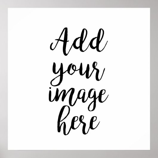 独自のイメージカスタマイズ可能ポスターの追加 ポスター (正面)