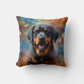 独自のイメージバタフライフレームでパーソナライズ クッション (正面)