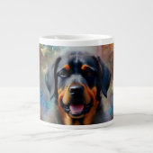 独自のイメージバタフライフレームでパーソナライズ ジャンボコーヒーマグカップ (正面)