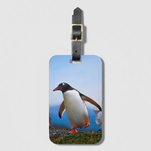 独自のイメージ写真テンプレートカスタムギフトの追加 ラゲッジタグ (正面縦)