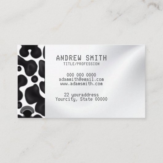 独自のイメージ名刺モーを追加する 名刺 (裏面)