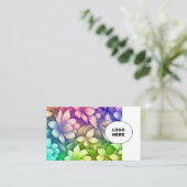 独自のイメージ装飾用フローラ名刺の追加 名刺 (スタンド正面)