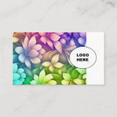 独自のイメージ装飾用フローラ名刺の追加 名刺 (正面)