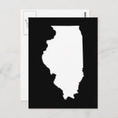 独自のイリノイ州の移動アナウンスの作成 ポストカード (正面/裏面)