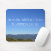 独自のインスピレーショカスタムン山の地平線を追加 マウスパッド (マウス)