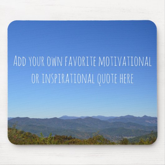 独自のインスピレーショカスタムン山の地平線を追加 マウスパッド (正面)